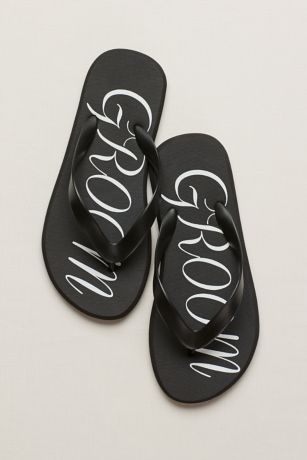 groom flip flops