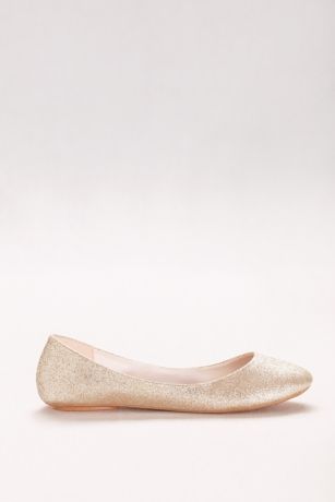 david's bridal lustrous ballet flats
