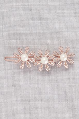 pearl flower hair clip