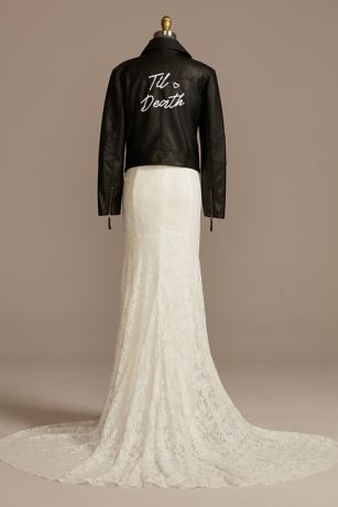 david's bridal leather jacket