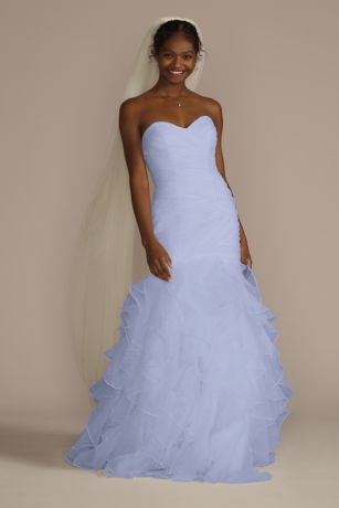 Real Photo Sweetheart Ruffle Wedding Dress Pleating Organza Flower Bridal Gown