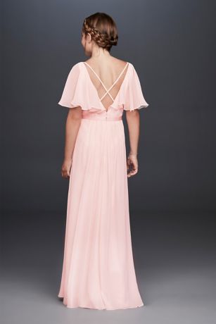 davids bridal junior bridesmaid dress