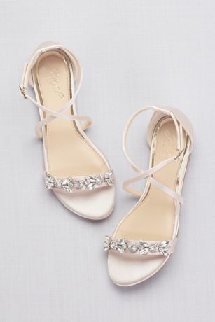 ivory flat sandals for wedding