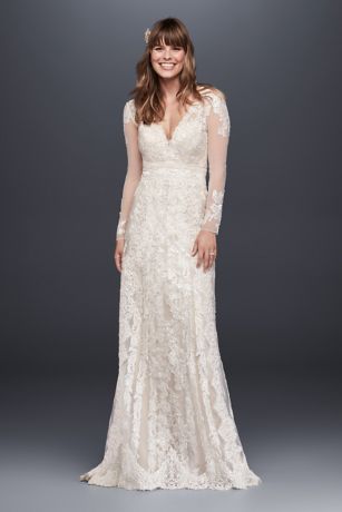 melissa sweet illusion lace mermaid wedding dress