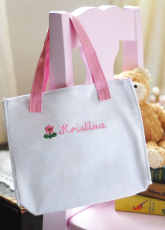 His & Hers Flower Girl Tote Bag With PINK Tutu New With Tags Ships Free In USA 