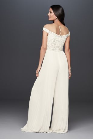 jumpsuit david's bridal