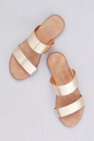 two strap flat sandals