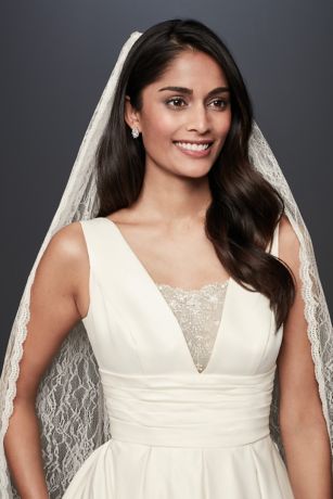 david's bridal mantilla veil