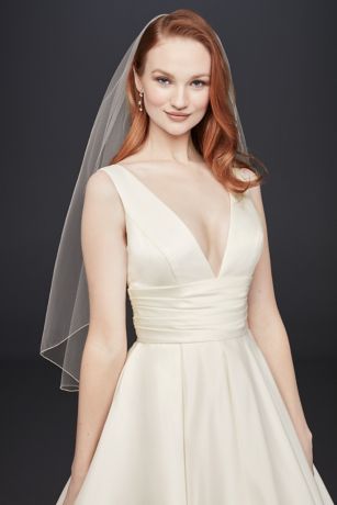 satin cummerbund wedding dress