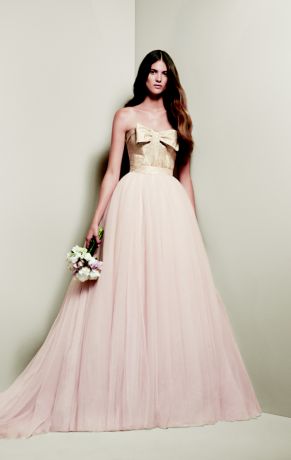 White By Vera Wang Matelasse Floral Wedding Dress David S Bridal