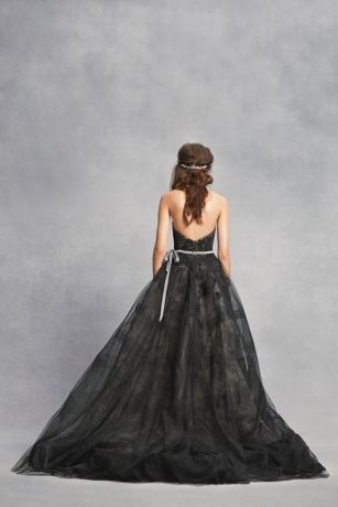 black wedding dress davids bridal