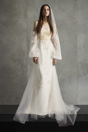 vera wang sheath wedding dress
