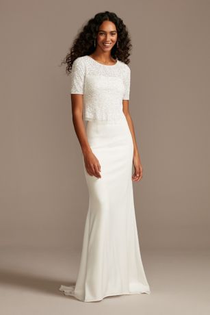 david's bridal tops