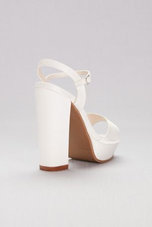 Dyeable Matte Satin Platform Sandals