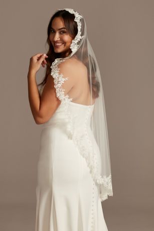 david's bridal mantilla veil