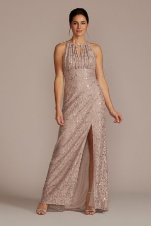 mother of bride halter dress