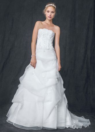 david's bridal corset dress