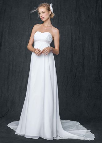 sweetheart chiffon wedding dress