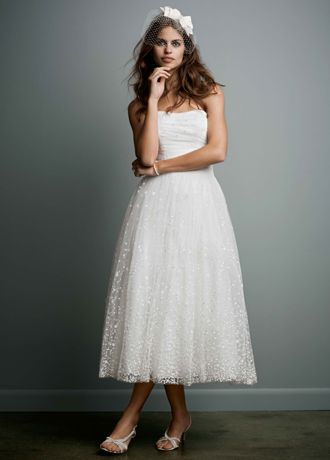 galina tea length wedding dress