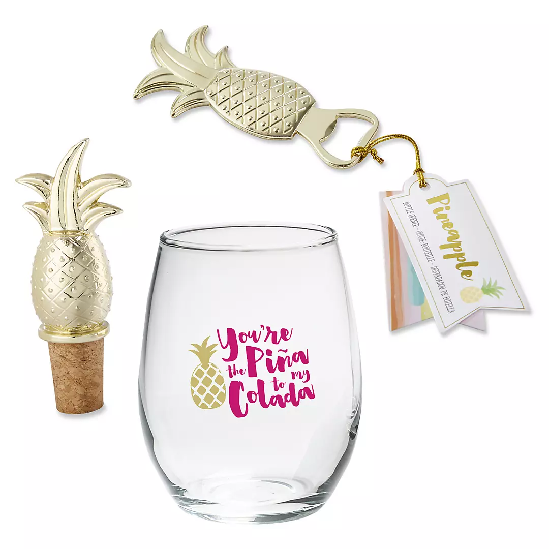Pina Colada Wine Gift Set Image