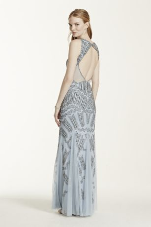 タグ有ANDRESD back sheer gilet setup dress