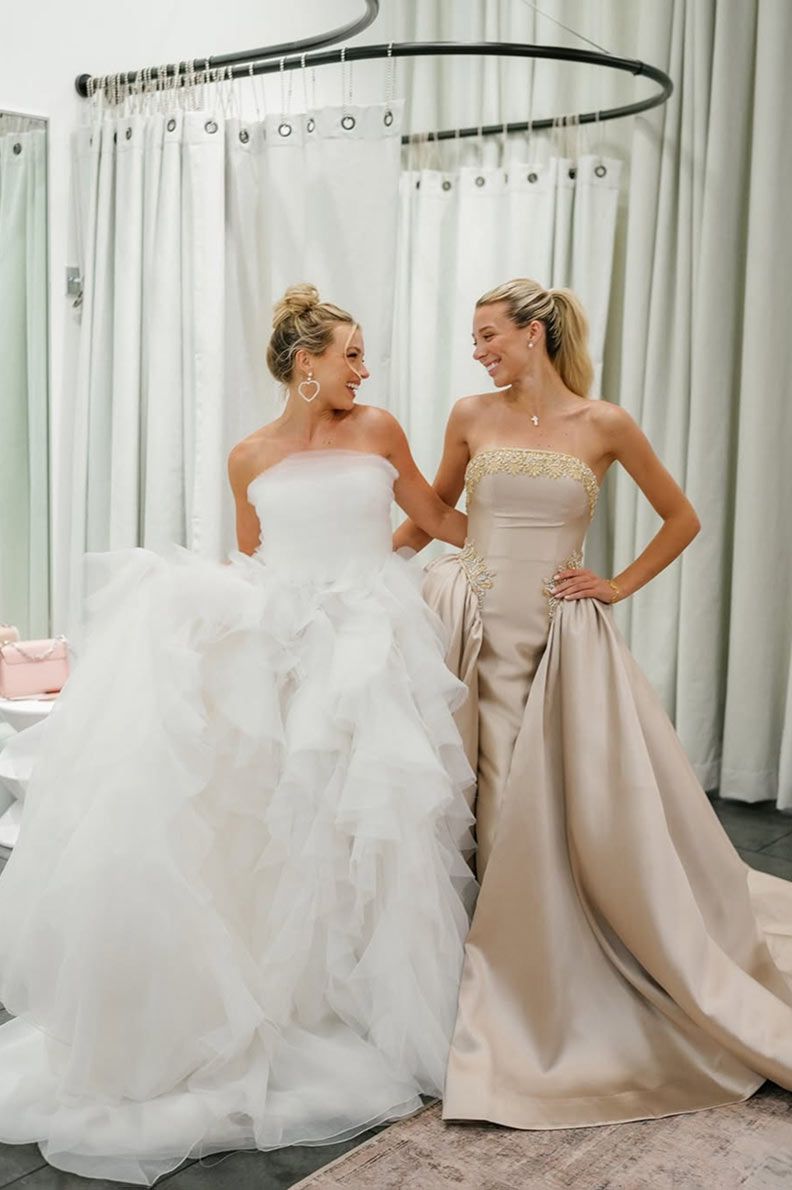 bride princess dress Off-Shoulder Sheer Neckline Romantic Princess Wedding Dress EU38