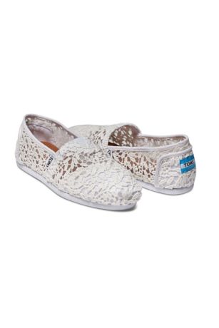 toms white lace leaves women's classics