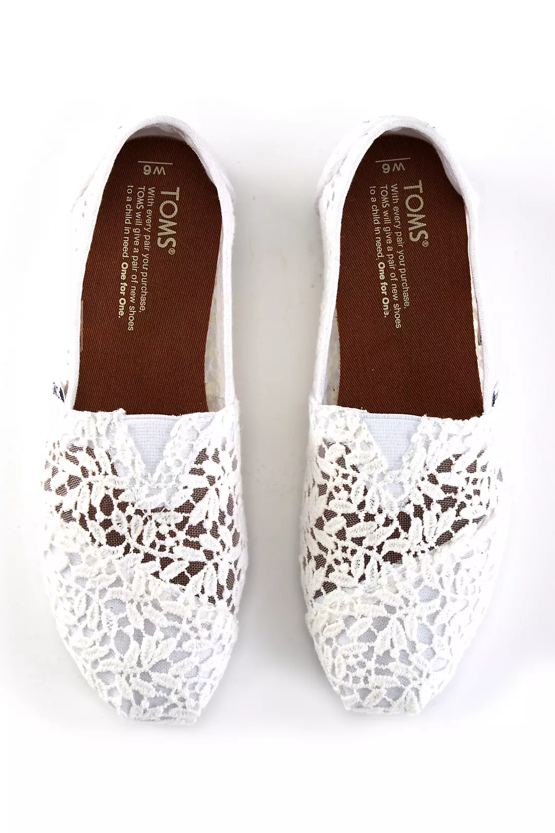 TOMS Lace Leaves Classic Slip-On Shoes Image 3