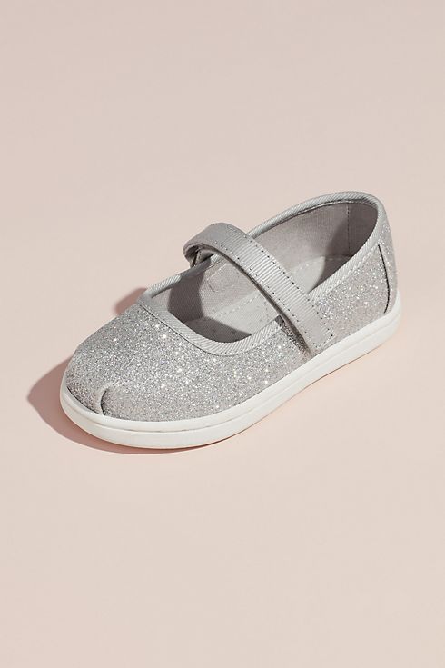 TOMS Girls Glitter Mary Janes Image 4