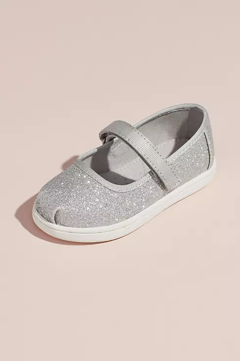 TOMS Girls Glitter Mary Janes Image 1