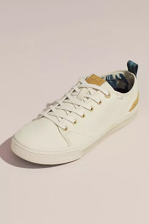 TOMS Canvas Sneakers with Striped Pull-Tab Image 1