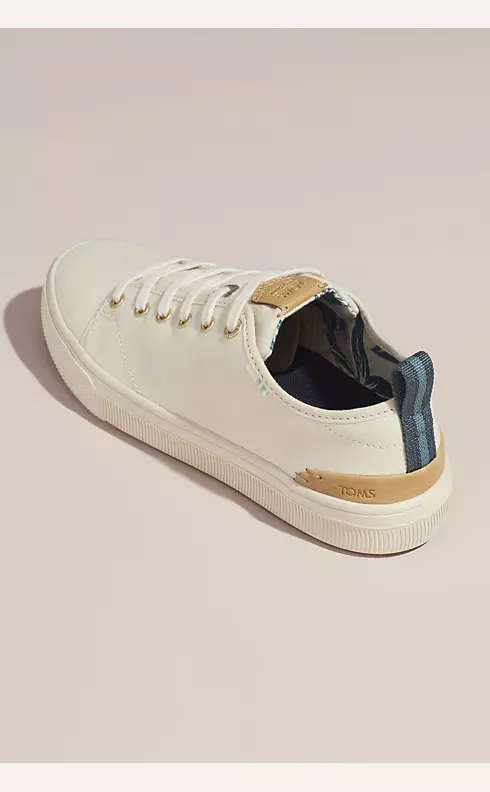 TOMS Canvas Sneakers with Striped Pull-Tab Image 2