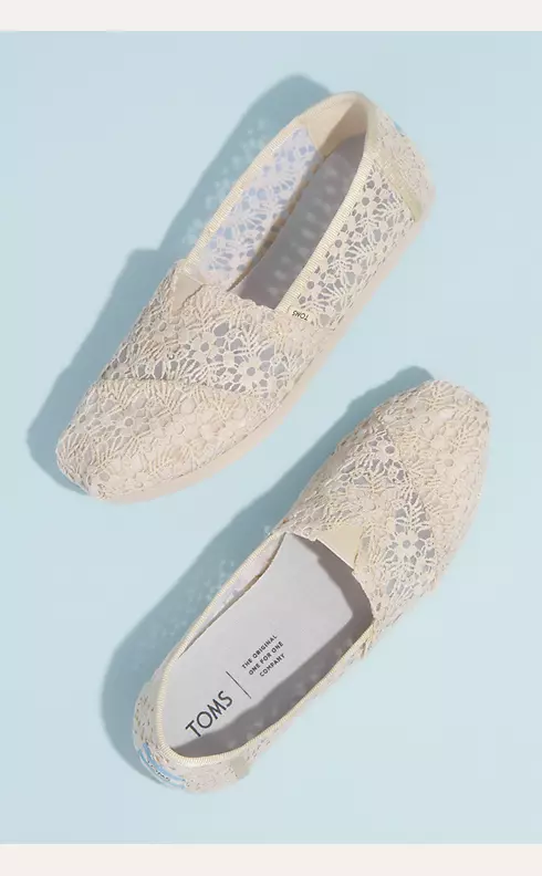 TOMS Illusion Floral Crochet Classic Slip-On Shoes Image 4