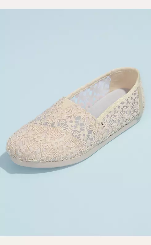 TOMS Illusion Floral Crochet Classic Slip-On Shoes Image 1