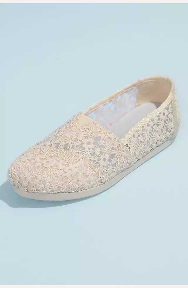 TOMS Illusion Floral Crochet Classic Slip-On Shoes Image