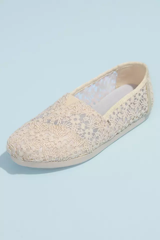TOMS Illusion Floral Crochet Classic Slip-On Shoes Image