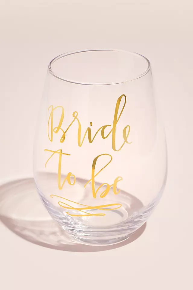 Bride to Be Entire Bottle Oversized Wine Glass Image