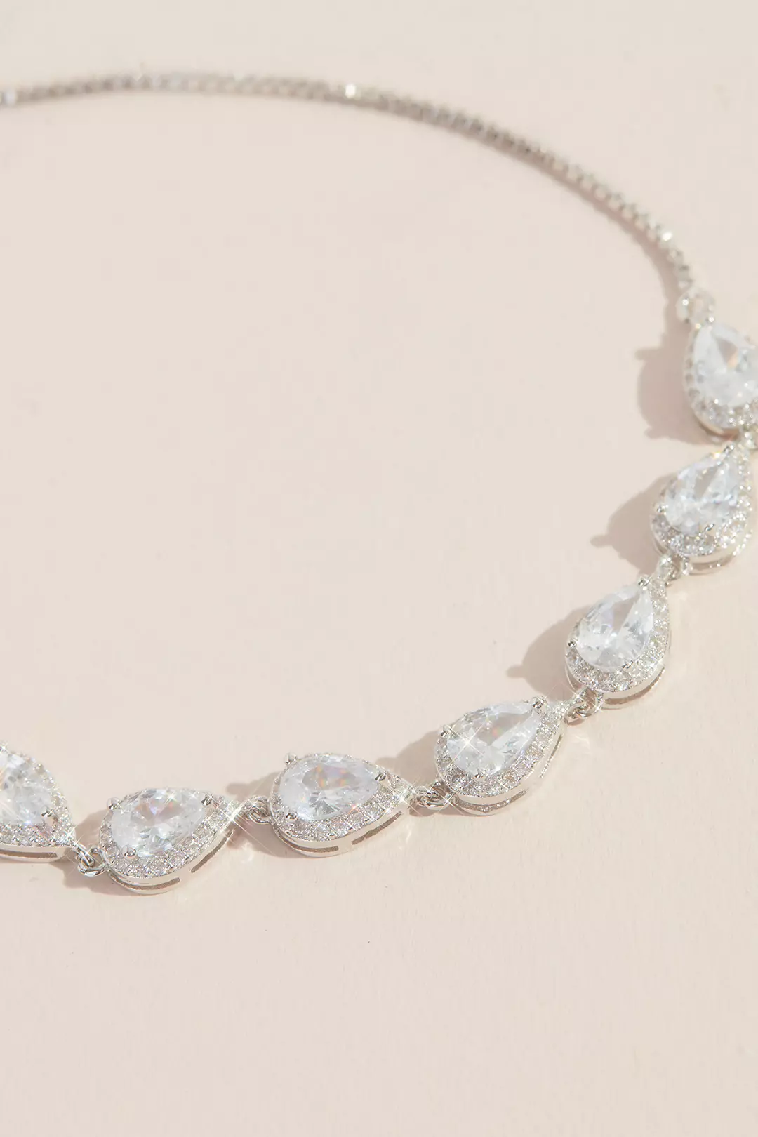 Teardrop Crystal Chain Bracelet Image 2