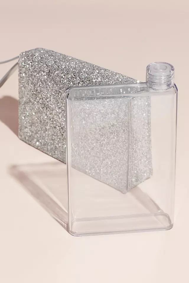 Glitter Wristlet Flask Clutch Image 2