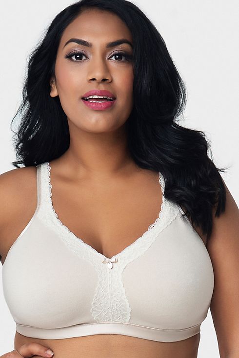 Curvy Couture Cotton Luxe Unlined Wire-Free Bra Image