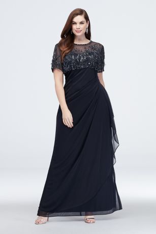 black gala dress plus size