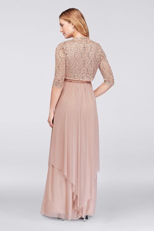 david's bridal sheer chiffon wrap
