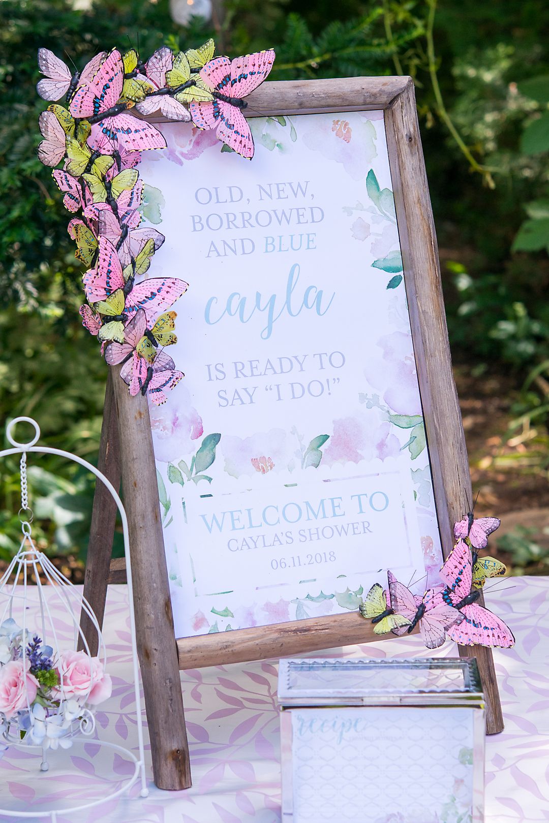Garden Party Personalized Welcome Sign Image 1