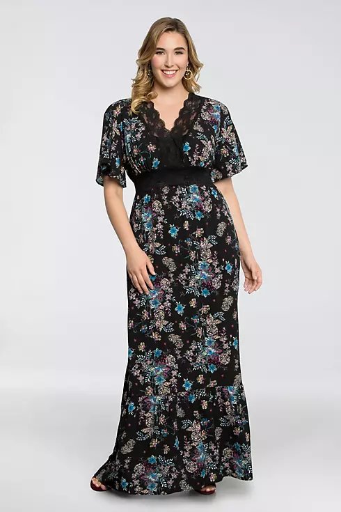 Day Dream Jersey Plus Size Printed Maxi Dress Image 1