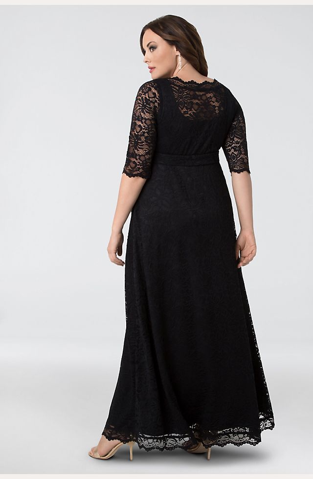 Leona Lace A-Line Plus Size Gown | David's Bridal