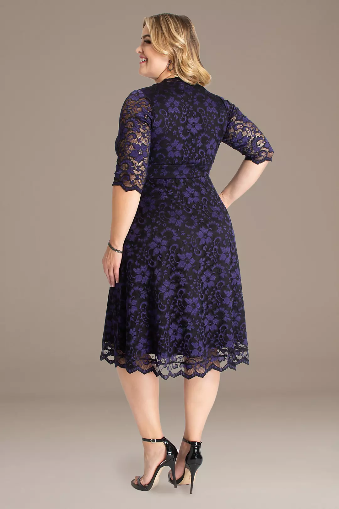 3/4 Illusion Mon Cherie Plus Size Lace Dress | David's Bridal 3/4 Illusion Mon Cherie Plus Size Lace Dress | David's Bridal