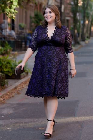 plus size lace dress