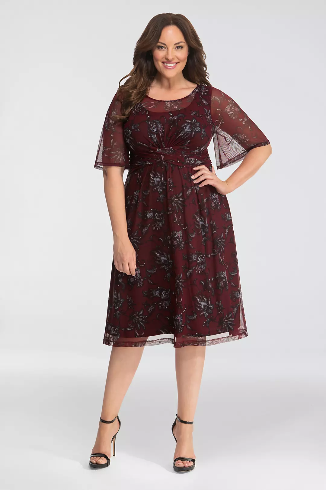 Katarina Mesh Plus Size A-Line Dress Image