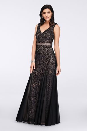 Long Lace Dress with Bolero Jacket | David's Bridal