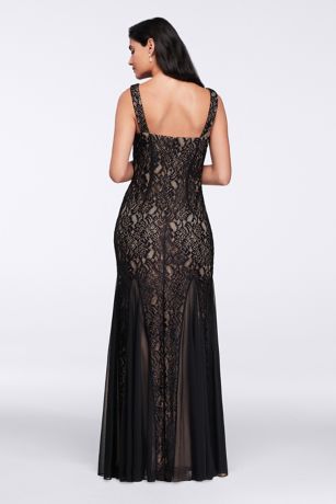 Long Lace Dress with Bolero Jacket | David's Bridal